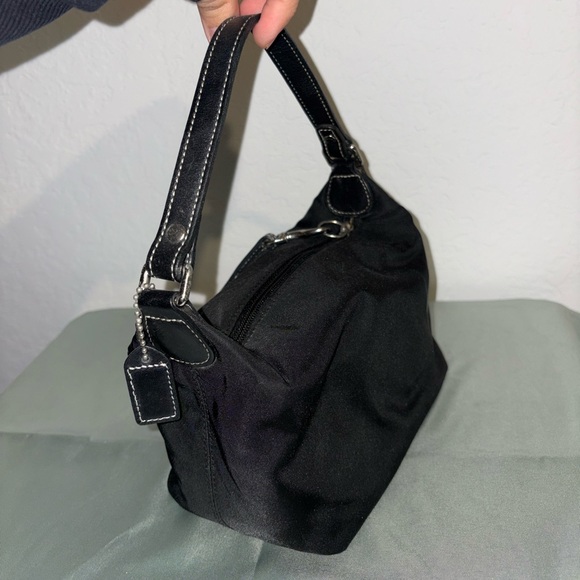 Coach Black Nylon mini pouch handbag - Picture 4 of 7